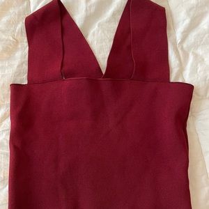 LF square neck crop top